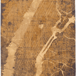 New York map Rug Louis De Poortere