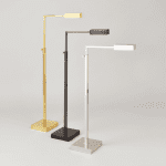 FLOOR LAMP BRASS BRONZE NICKEL