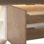 Interior of sideboard