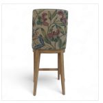 HAMILTON COUNTER STOOL UPHOLSTERED IN LEATHER AND ANNA FRENCH
