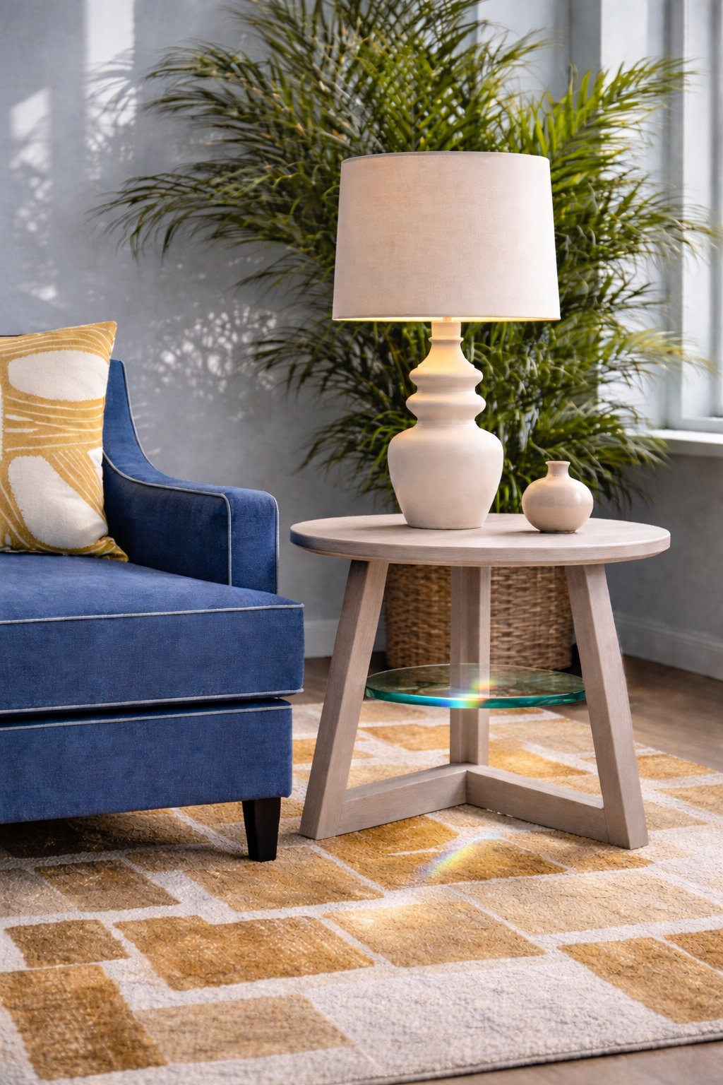 HENLEY SIDE TABLE IN LIMED OAK,
