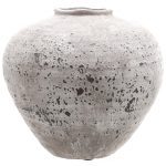 white rustic ceramic vase Regola