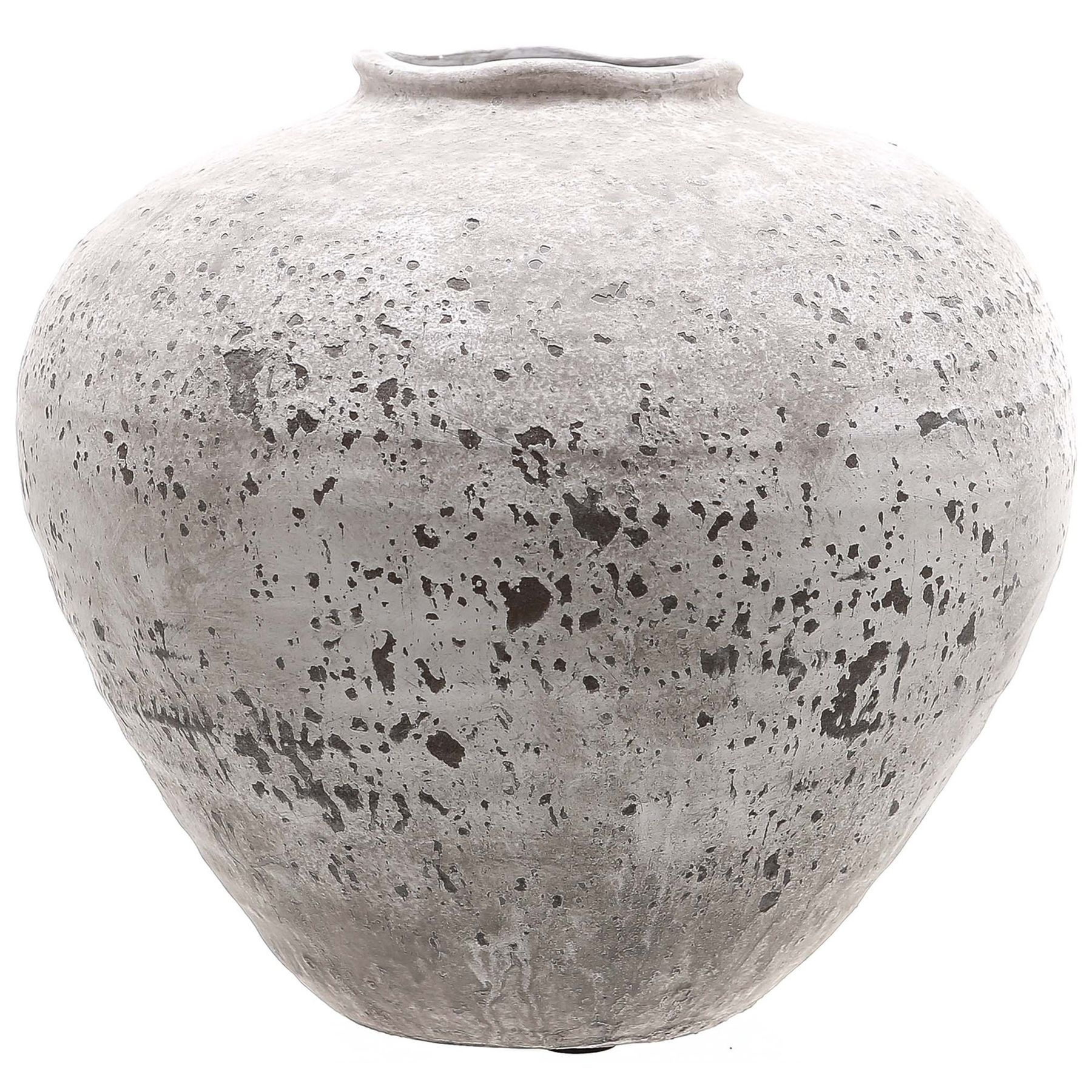 white rustic ceramic vase Regola